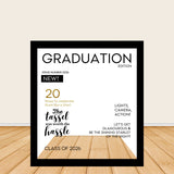 6.5x7.5ft Class of 2026 Graduation Magazine Cover Photo Booth Party Photo Box