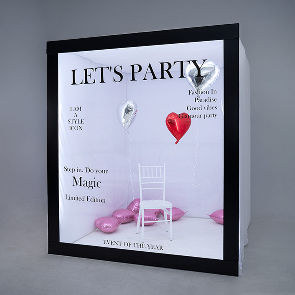 6.5x7.5ft Magazine Photo Booth Party Photo Box-ubackdrop