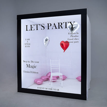 6.5x7.5ft Magazine Photo Booth Party Photo Box-ubackdrop