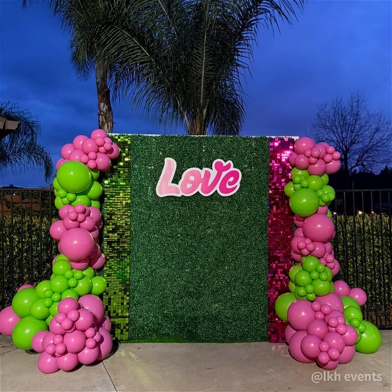 8x8ft Green Artificial Hedge Flower Wall Backdrop for Wedding, Baby Shower, Jungle Wild Theme Party-ubackdrop