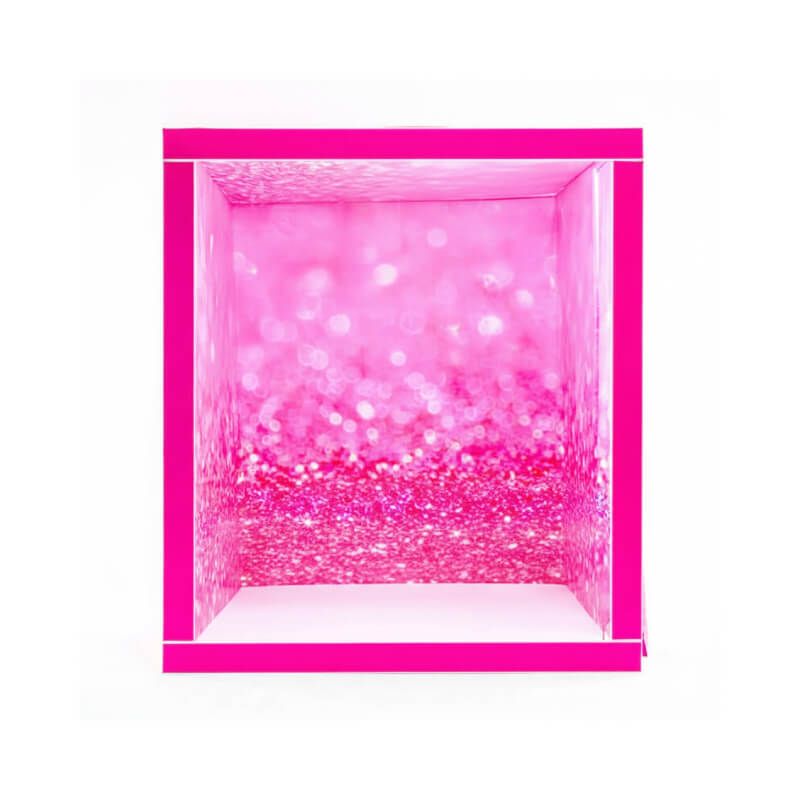 6.5x7.5ft Hot Pink Photo Booth Party Photo Box-ubackdrop