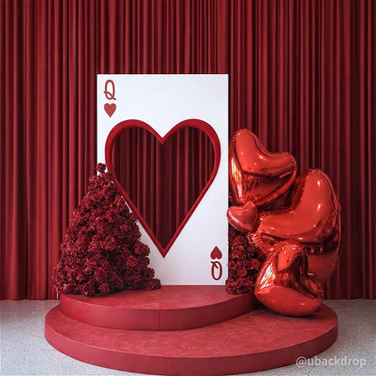 4x7ft Cutout Heart Frame for Wedding Party Decor Backdrop Stand