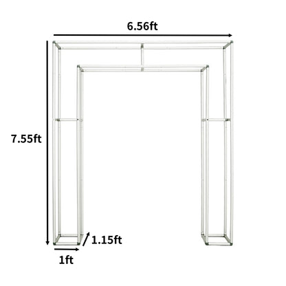 3D Double-Tube Rectangular Arch Backdrop Stand for Party & Event Decoration-ubackdrop
