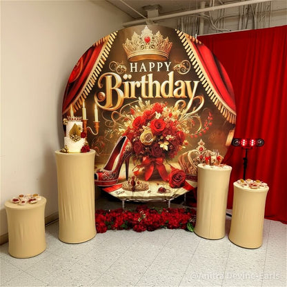 Party & Hoop Balloon Circle Loop Flower Arch Photo Booth Backdrop Stand-ubackdrop