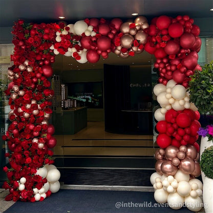 8x8ft Sturdy Adjustable Portable Flower Wall Balloon Stand for Baby Showers & Birthdays & Wedding Events-ubackdrop