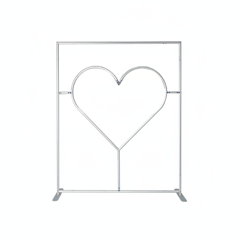 6x6.8ft Cutout Heart Frame for Wedding Party Decor Backdrop Stand-ubackdrop