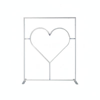 6x6.8ft Cutout Heart Frame for Wedding Party Decor Backdrop Stand-ubackdrop