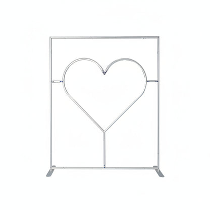 6x6.8ft Cutout Heart Frame for Wedding Party Decor Backdrop Stand-ubackdrop