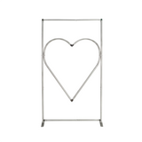 4x7ft Cutout Heart Frame for Wedding Party Decor Backdrop Stand