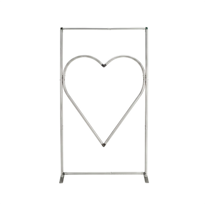 4x7ft Cutout Heart Frame for Wedding Party Decor Backdrop Stand-ubackdrop