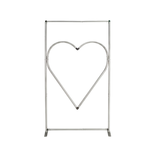 4x7ft Cutout Heart Frame for Wedding Party Decor Backdrop Stand