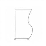 4x7ft Half Vase Backdrop Metal Frame Stand for Birthday Event Decoration