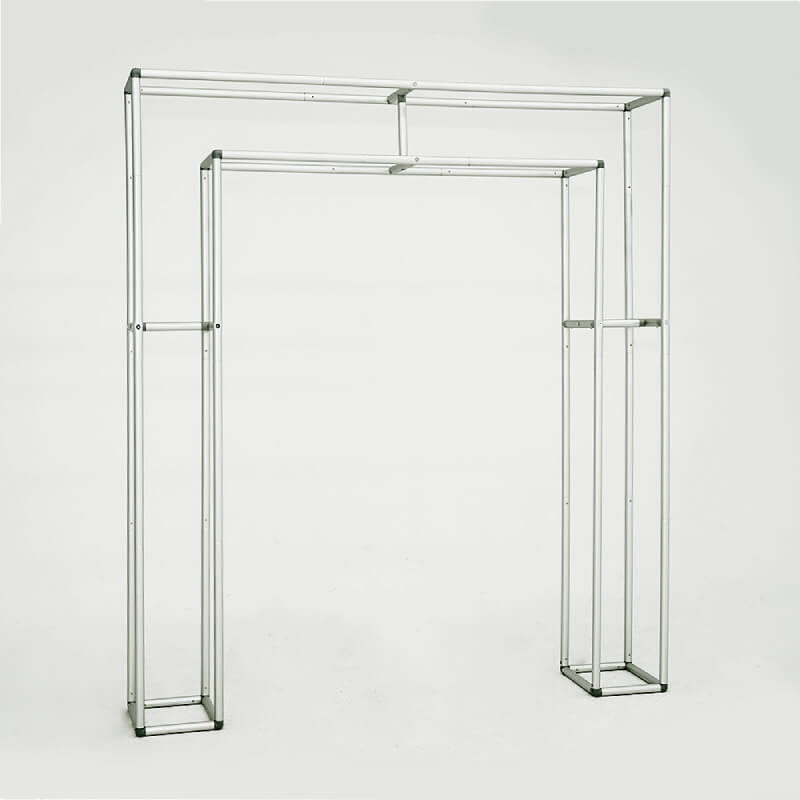 3D Double-Tube Rectangular Arch Backdrop Stand for Party & Event Decoration-ubackdrop