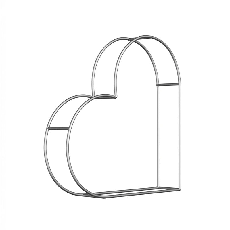 3D 8x8ft Double Layer Side Laying Heart for Party Decor Backdrop Stand-ubackdrop