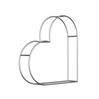 3D 8x8ft Double Layer Side Laying Heart for Party Decor Backdrop Stand-ubackdrop
