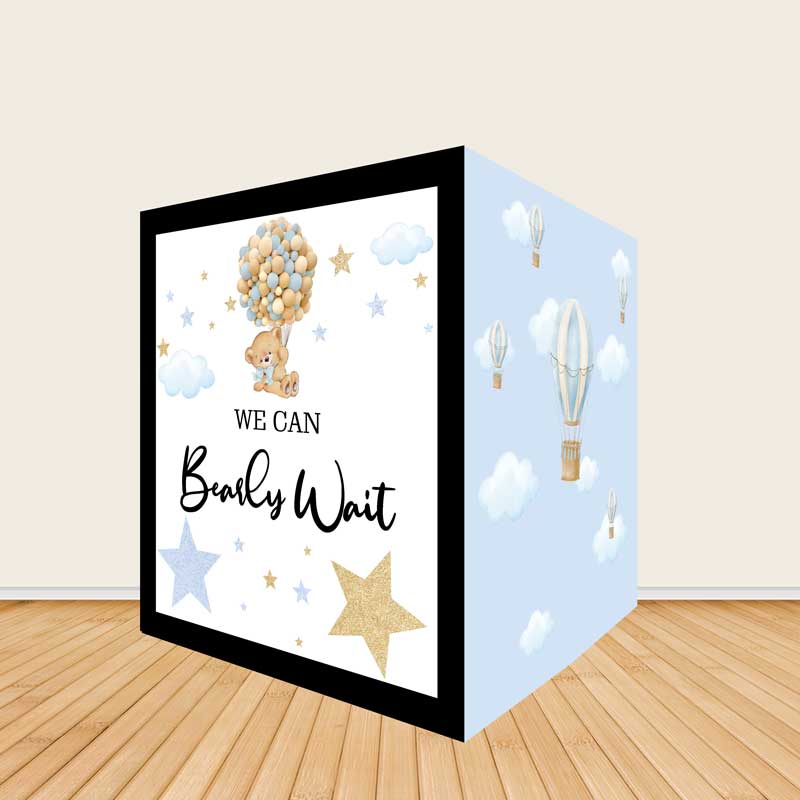 6.5x7.5ft Bearly Wait Baby Shower Photo Booth Party Photo Box-ubackdrop