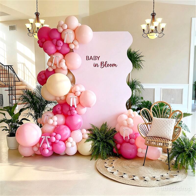 3x6ft Corrugated Spring Stand Party Backdrop Decor-ubackdrop