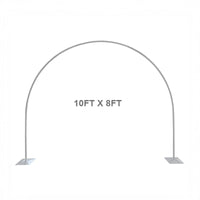 10x8 Ft Aluminum Balloon Arch Frame Wedding Arch Stand-ubackdrop
