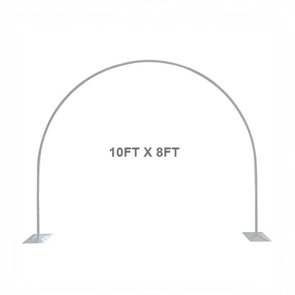 10x8 Ft Aluminum Balloon Arch Frame Wedding Arch Stand-ubackdrop