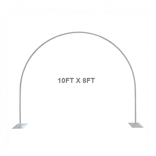 10x8 Ft Aluminum Balloon Arch Frame Wedding Arch Stand-ubackdrop