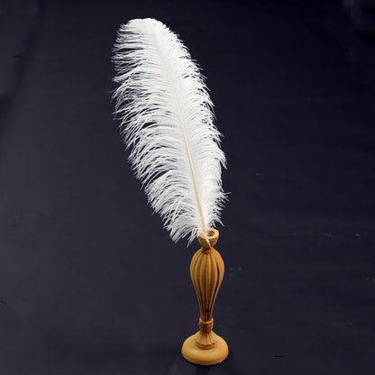 24"-26" Length White Natural Ostrich Feathers Centerpiece Filler-ubackdrop