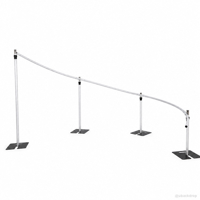 Adjustable curved drapery backdrop frame party stand product view