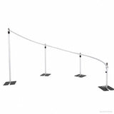 10.5x10ft Adjustable Curved Pipe Backdrop Stand for Wedding & Event Decoration