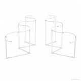 2PCS 8.5x7.5ft Wavy Curved Adjustable Backdrop Stand Set for Wedding & Event Decoration