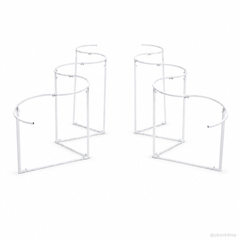 Adjustable wavy drapery backdrop frame party stand product view