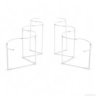 Adjustable wavy drapery backdrop frame party stand product view