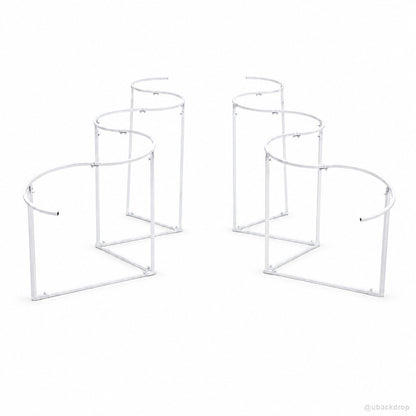 Adjustable wavy drapery backdrop frame party stand product view