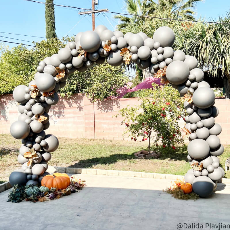 10x8 Ft Aluminum Balloon Arch Frame Wedding Arch Stand-ubackdrop