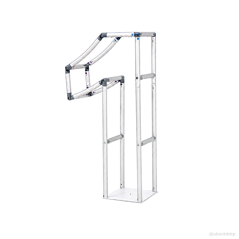 Aluminum number one balloon frame first birthday party stand