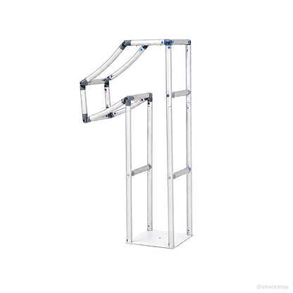 Aluminum number one balloon frame first birthday party stand