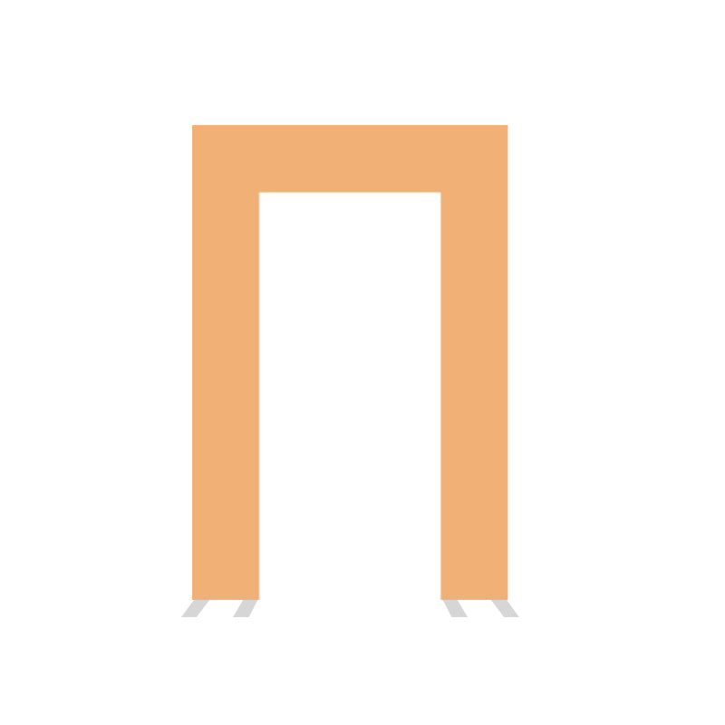 5x7ft Rectangle Open Wall with Cover-ubackdrop