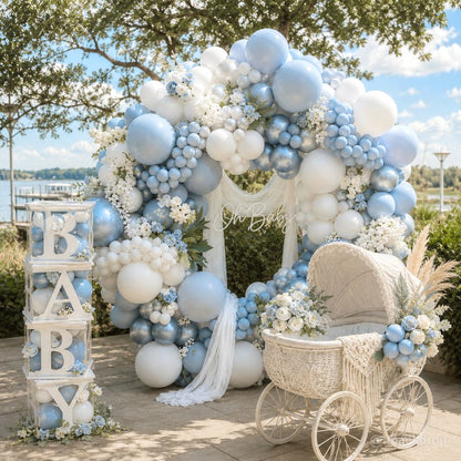 6.5ft Round Gold Aluminum Balloon Arch Stand for Event Decor-ubackdrop