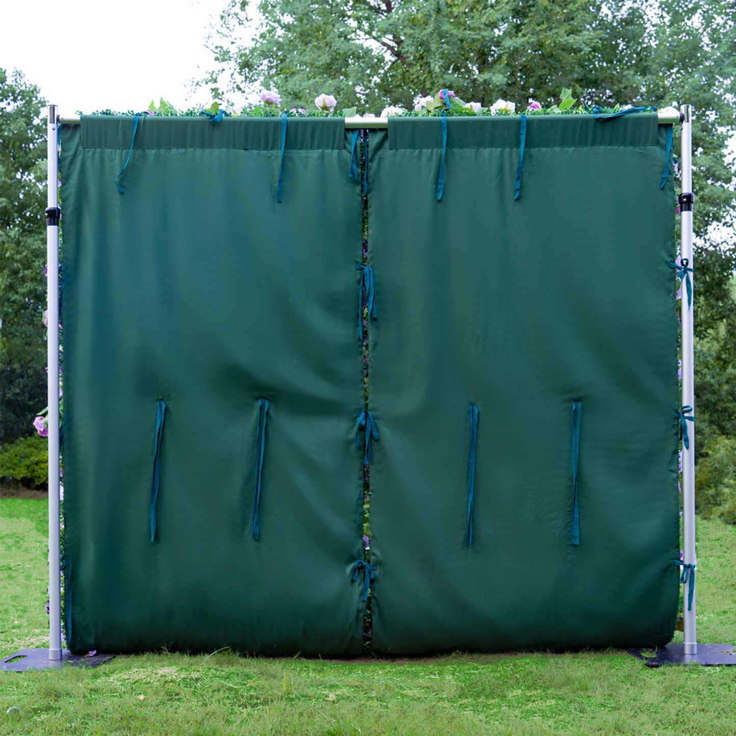 5D Purple Rose Flower Backdrop Rolling Up Curtain for Wedding Event Party Decor