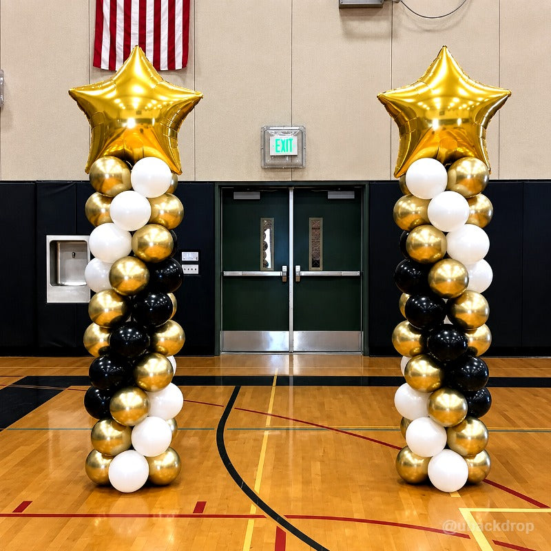 9.8ft Adjustable Balloon Column Stands Pair for Events-ubackdrop
