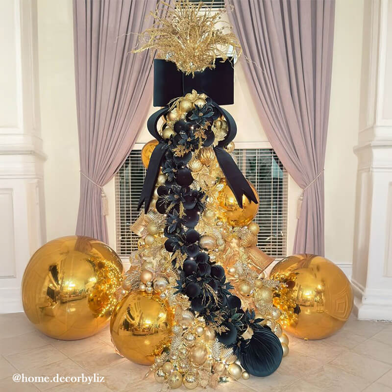 Golden Color Inflatable Mirror Ball Reusable Big Bubble Balloon-ubackdrop