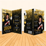 2026 Graduation Edition Magazine Book Backdrop Cover for Book Frame Stand