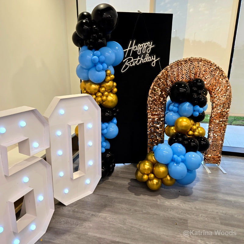 3x7ft Party Backdrop Stand Party Decor Baby Shower Birthday Rectangular Wall Stand