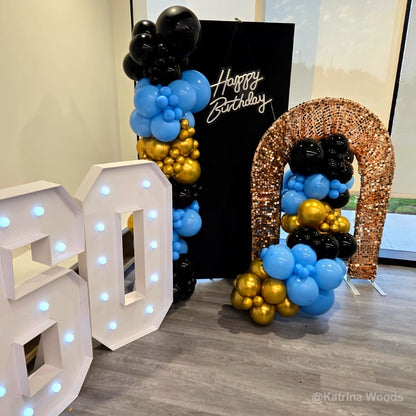 3x7ft Party Backdrop Stand Party Decor Baby Shower Birthday Rectangular Wall Stand
