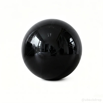 Black Big Matte Inflatable Balls – Reusable Party & Event Decor-ubackdrop
