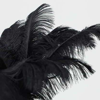 24"-26" Length Black Natural Ostrich Feathers Centerpiece Filler-ubackdrop