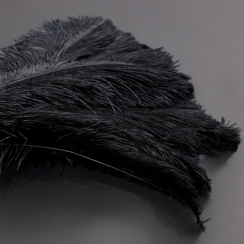 24"-26" Length Black Natural Ostrich Feathers Centerpiece Filler-ubackdrop