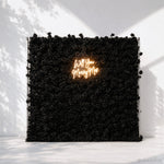 Black Rose Flower Wall Backdrop for Birthday Party Decorations