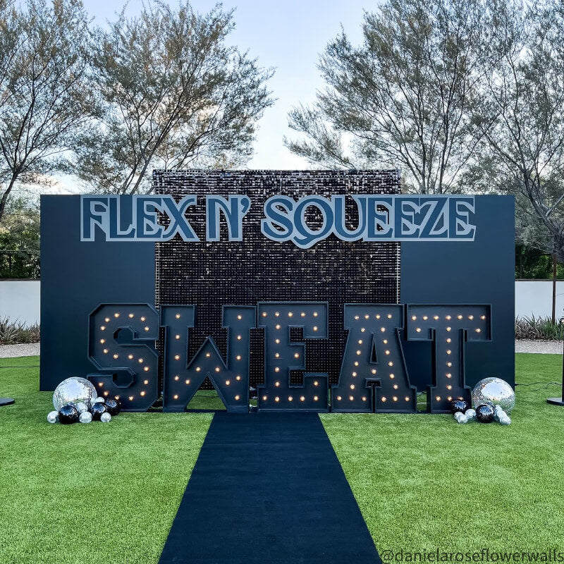 Black Shimmer Wall Panels – Easy Setup Wedding/Event/Theme Party Decorations-ubackdrop