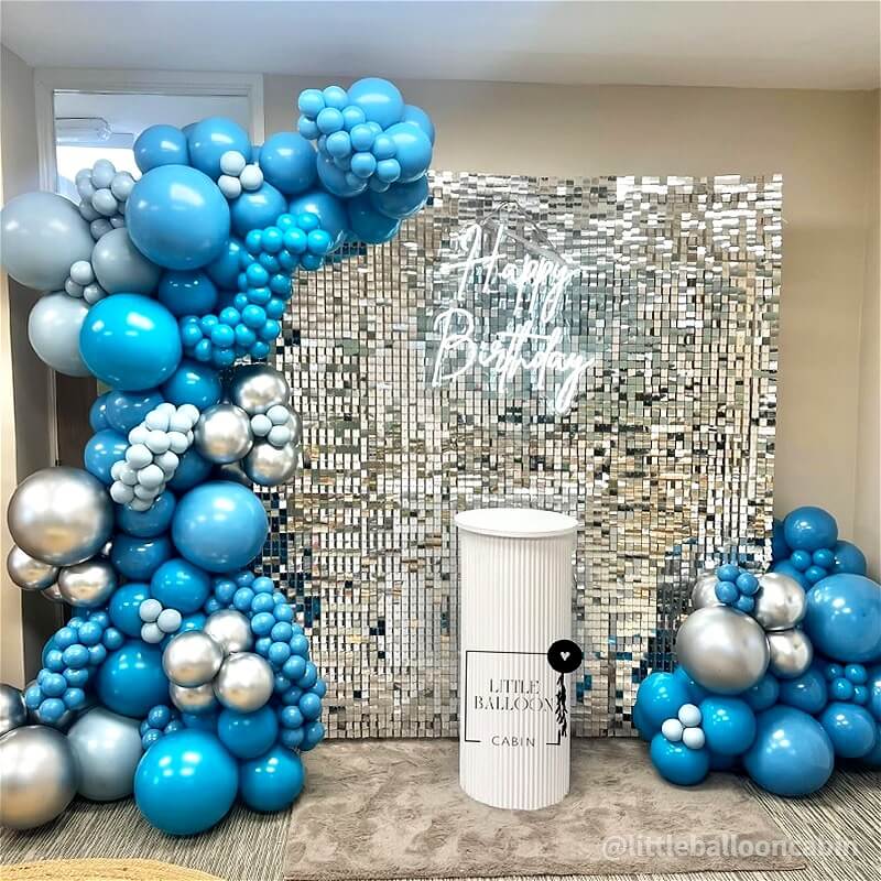 Silver Shimmer Wall Panels – Easy Setup Wedding/Event/Theme Party Decorations-ubackdrop