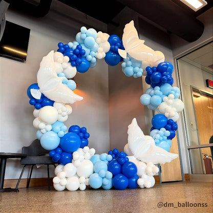 6.5 Ft Round Aluminum Wedding Arch Photo Booth Backdrop Stand-ubackdrop