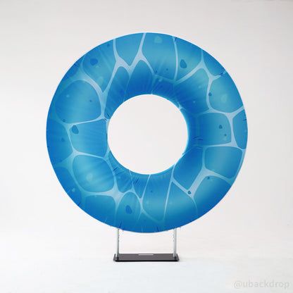 6.5ft Luxury Double Round Concentric Circle Backdrop Stand for Events-ubackdrop
